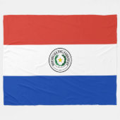 パラグアイ国旗 フリースブランケット (正面(横))