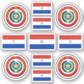 パラグアイ州のシンボル/紋章と旗 シール (正面)