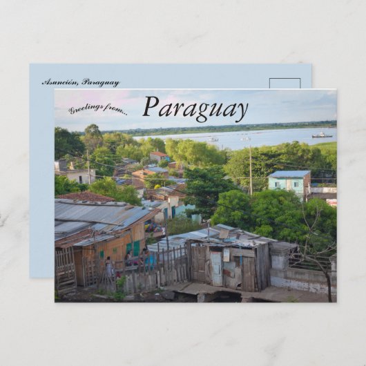 パラグアイ・アスンシオンの景観 ポストカード (正面/裏面)