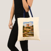 パラグアイ イラスト 旅行 アート ヴィンテージ トートバッグ (正面(商品))