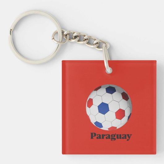 パラグアイ サッカー キーホルダー (正面)