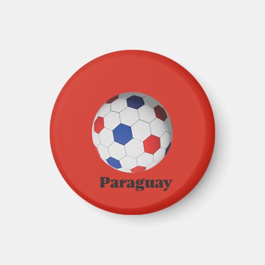 パラグアイ サッカー マグネット (正面)
