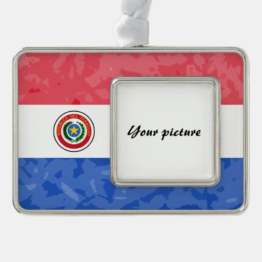 パラグアイ シルバープレートフレームオーナメント (正面)