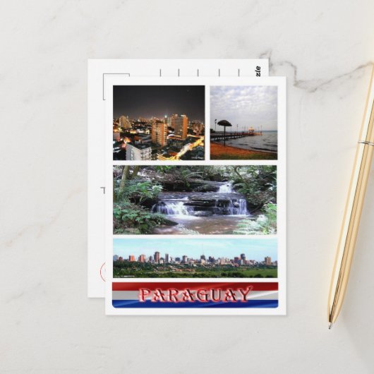 パラグアイ – モザイク –  ポストカード (正面/裏面インサイチュ)