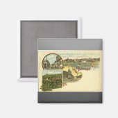 パラグアイ、ヴィンテージ マグネット (正面/裏面)