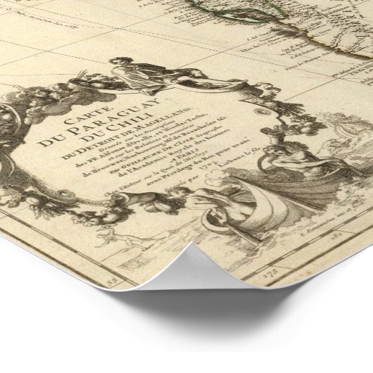 パラグアイ，南米 ポスター (角)