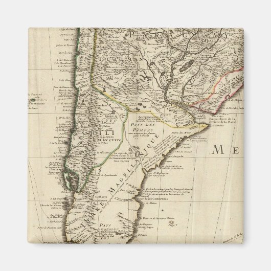 パラグアイ，南米 マグネット (正面)