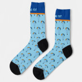 パラグカラフルライダパターン（お客様独自の名前） ソックス (左)