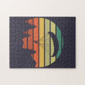 パラグライダーの夕日 ジグソーパズル (横)