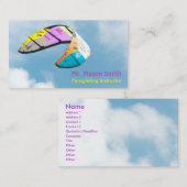 パラグライダーインストラクター-テンプレート 名刺 (正面/裏面)