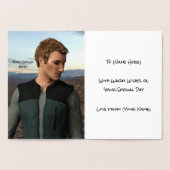 パラグライダーカスタムキャプション – 写真を内側に追加 箔カード (内部)