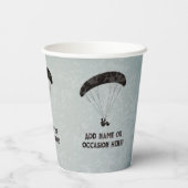 パラグライダーテーマグレーメタルルオスパーティー 紙コップ (裏面)