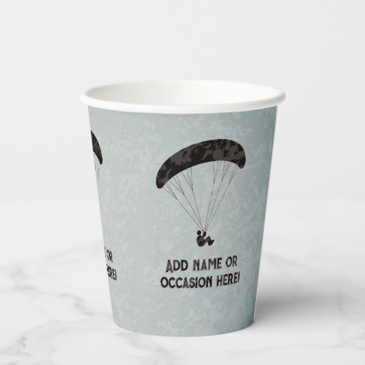 パラグライダーテーマグレーメタルルオスパーティー 紙コップ (裏面)