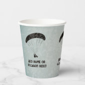 パラグライダーテーマグレーメタルルオスパーティー 紙コップ (正面)