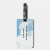 パラグライダーパーソナライズされた- ラゲッジタグ (裏面縦)