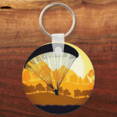 パラグライダー黄 キーホルダー (正面)