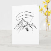 パラグライダー・アドベンチャー・マウンテンズグライド カード (黄色い花)