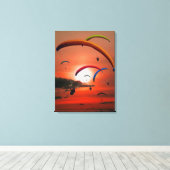 パラグライダー キャンバスプリント (インサイチュ (ウッドフロア))