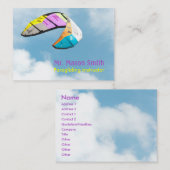 パラグライダー – テンプレート 名刺 (正面/裏面)