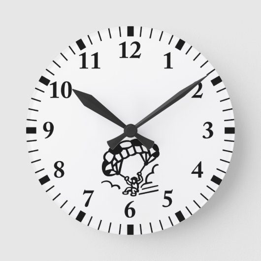 パラグライダー ラウンド壁時計 (正面)