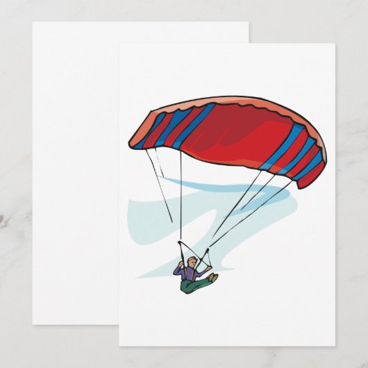 パラグライダー 招待状 (正面/裏面)