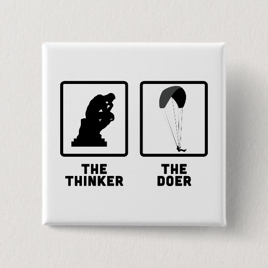 パラグライダー 缶バッジ (正面)