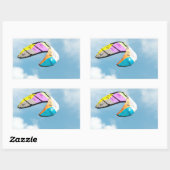 パラグライダー 長方形シール (シート)