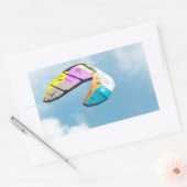 パラグライダー 長方形シール (封筒)