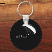 パラグライディングパラシュート急上昇の進化 キーホルダー (正面)