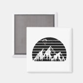 パラグライディング山脈|エアスポーツパラグライダーの贈り物 マグネット (正面/裏面)