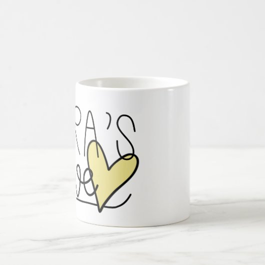 パラグラフにハートのマグがあります コーヒーマグカップ (中央)