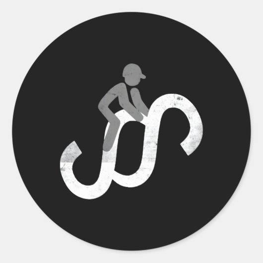 パラグラフのライダーペダンステッカー弁護士 ラウンドシール (正面)