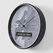 パラグラフの丸時計 壁時計 (傾斜)