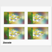 パラケートクリスマスツリー 長方形シール (シート)