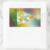 パラケートクリスマスツリー 長方形シール (バッグ)