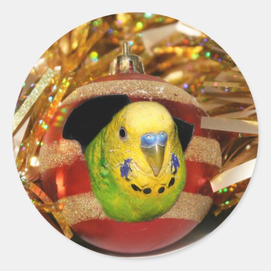 パラケートクリスマス ラウンドシール (正面)