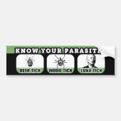 パラサイトを知るアンチ-バイデン氏FJB おもしろい バンパーステッカー (正面)