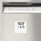 パラサイトを知る – アンチトランプTシャツ – ユニセックス マグネット (インサイチュ (食洗機))