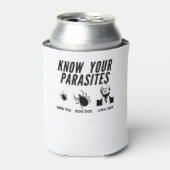 パラサイトを知る – アンチトランプTシャツ – ユニセックス 缶クーラー (缶正面)