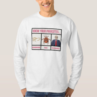 パラサイトを知る – アンチ億万長者Tシャツ Tシャツ