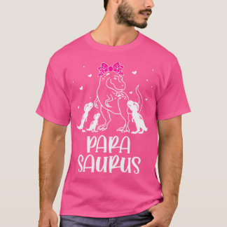 パラサウルス恐竜サウラス先生パラパラプロフェ Tシャツ