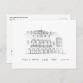 パラシオ市区、リマ、ペル ポストカード (正面/裏面)