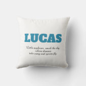 パラシパーソナライズされたュートクッション付テディベア クッション (裏面)