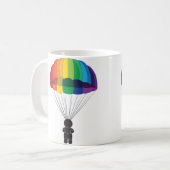 パラシューティング コーヒーマグカップ (正面左)