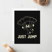 パラシュートだけジャンプ ノートカード (正面/裏面インサイチュ)