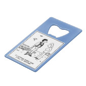 パラシュートによるパラシュートのスカイダイビングに問題がある クレジットカード栓抜き (正面アングル)