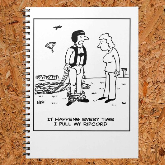 パラシュートによるパラシュートのスカイダイビングに問題がある ノートブック