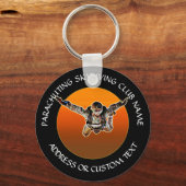 パラシュートのクラブまたはスカイダイビングクラブ名 キーホルダー (正面)