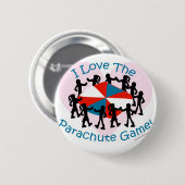パラシュートのゲーム 缶バッジ (正面&裏面)