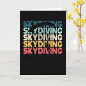 パラシュートのスカイダイビングパラシュートのプレゼント カード (黄色い花)